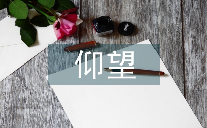 仰望星空作文
