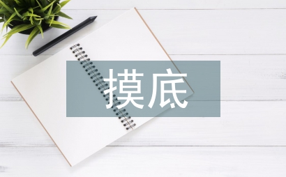 摸底調查報告